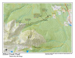 Elliot Creek trail map thumbnail